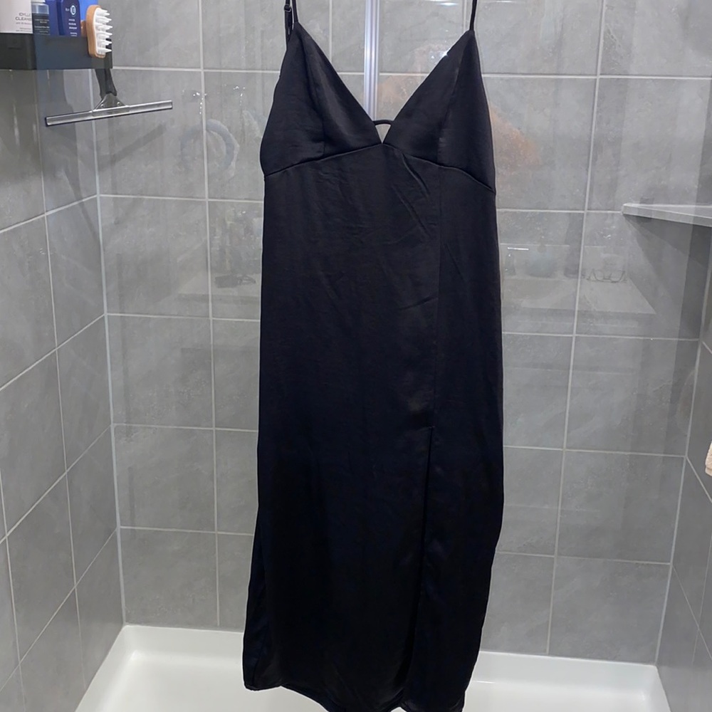 Long dress with mid length slit